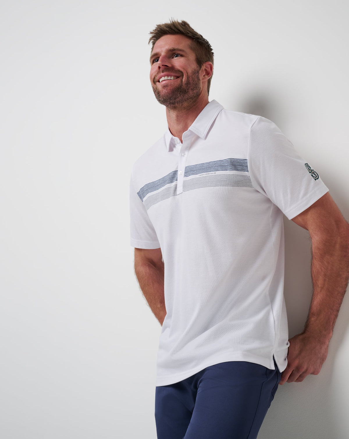 Seattle Mariners Top Recruit Polo White | Travis Mathew Trending