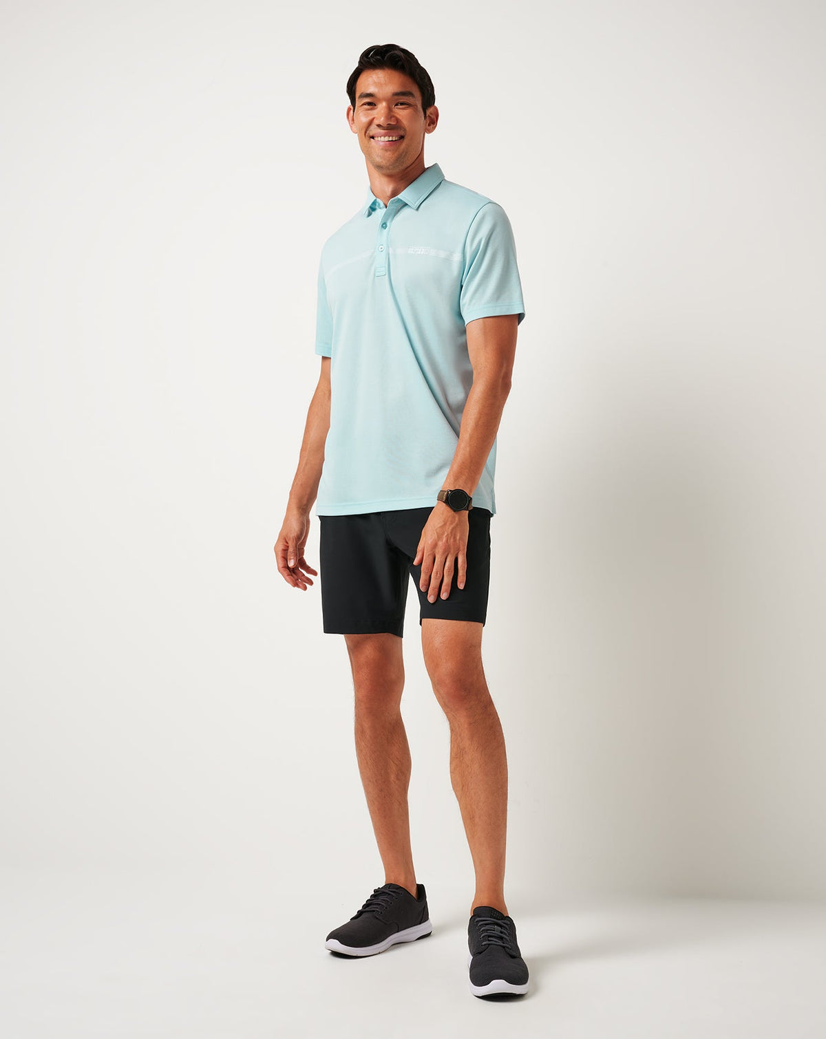 Lake Breeze Polo Cory Blue | Travis Mathew Essential