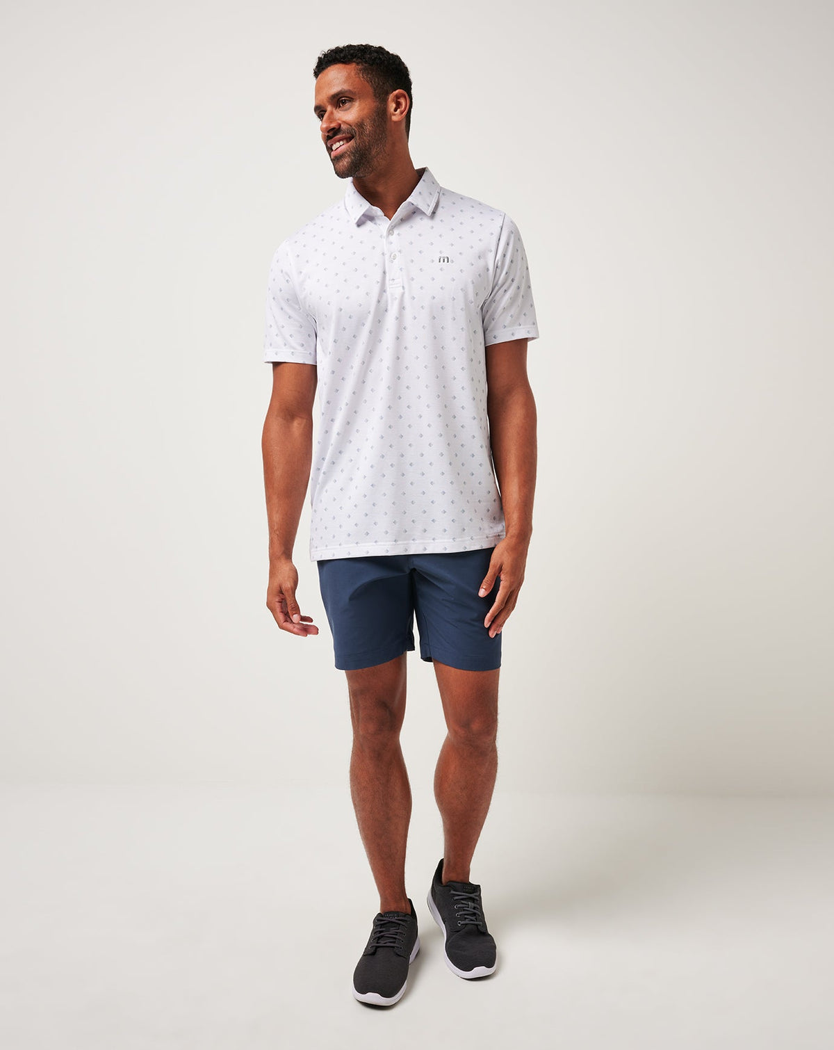 Saturday Night Stay Polo White | Travis Mathew Classic