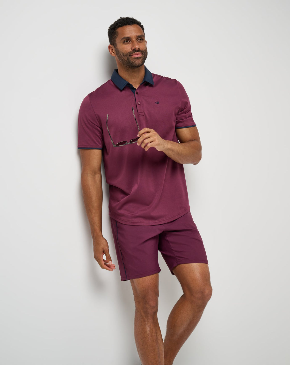 Home Game Polo Mauve Wine | Travis Mathew Best Price