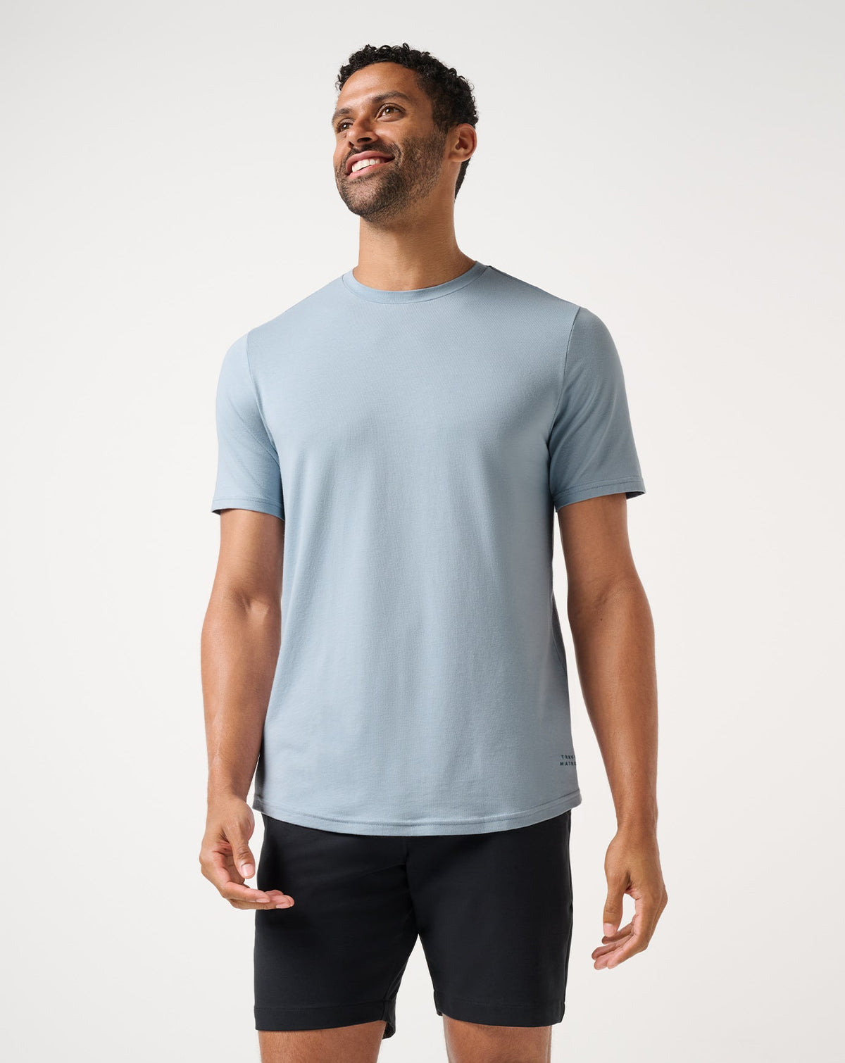 Cloud Crew Tee Ash Blue | Travis Mathew Smart Buy