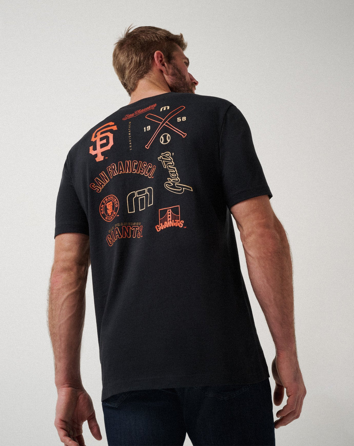 San Francisco Giants Friendly Rivalry Tee Black | Travis Mathew Popular