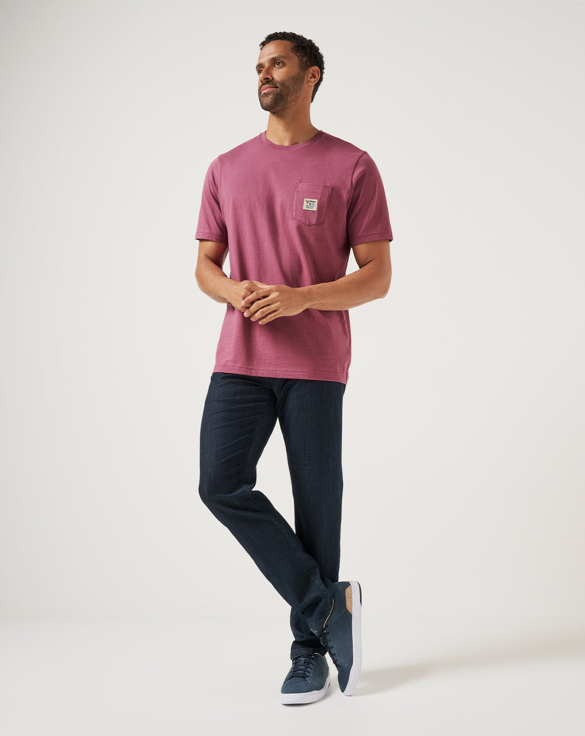 TM Beach Pocket Tee Damson | Travis Mathew Everyday