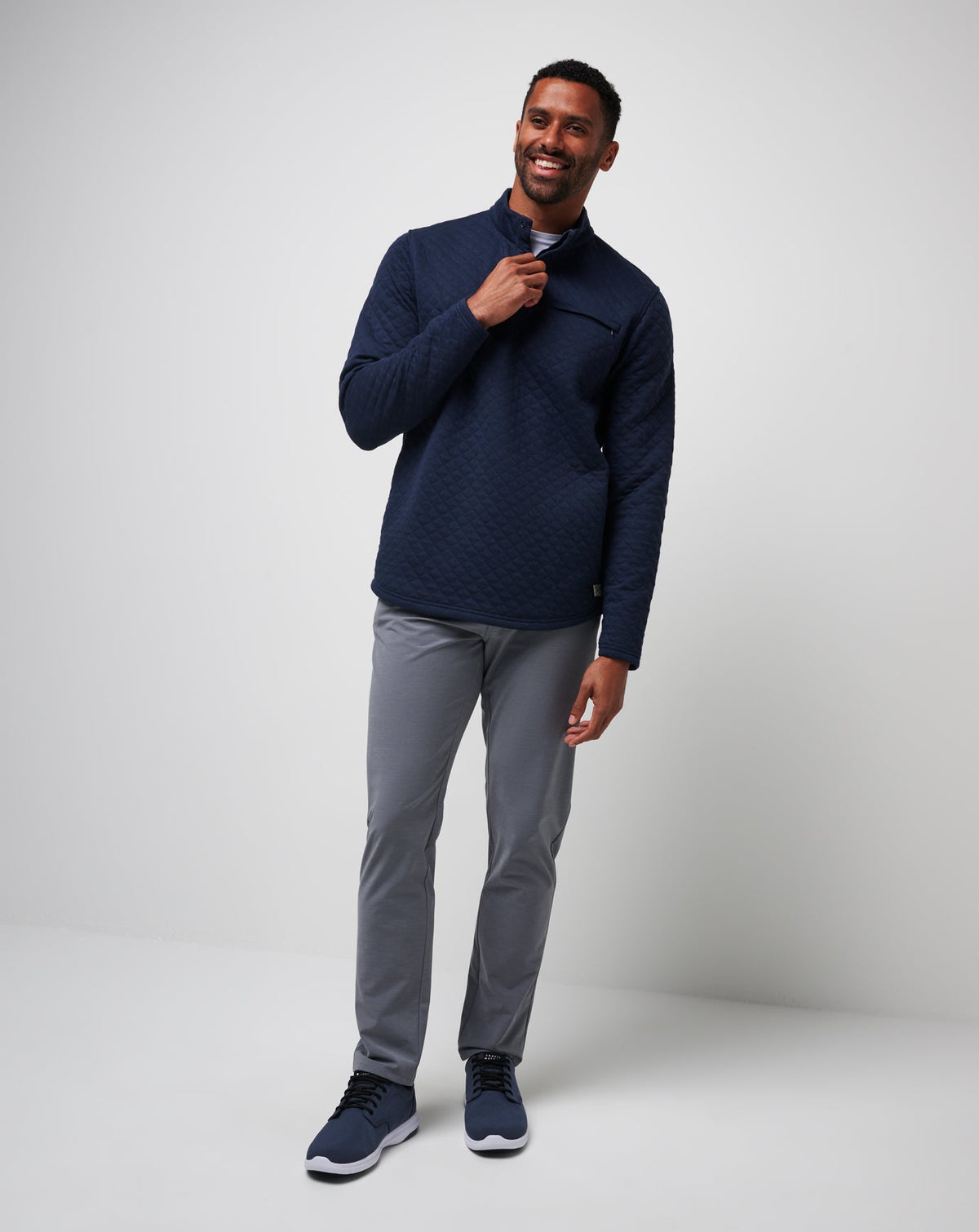 Transatlantic Quarter Zip Total Eclipse | Travis Mathew Special Offer