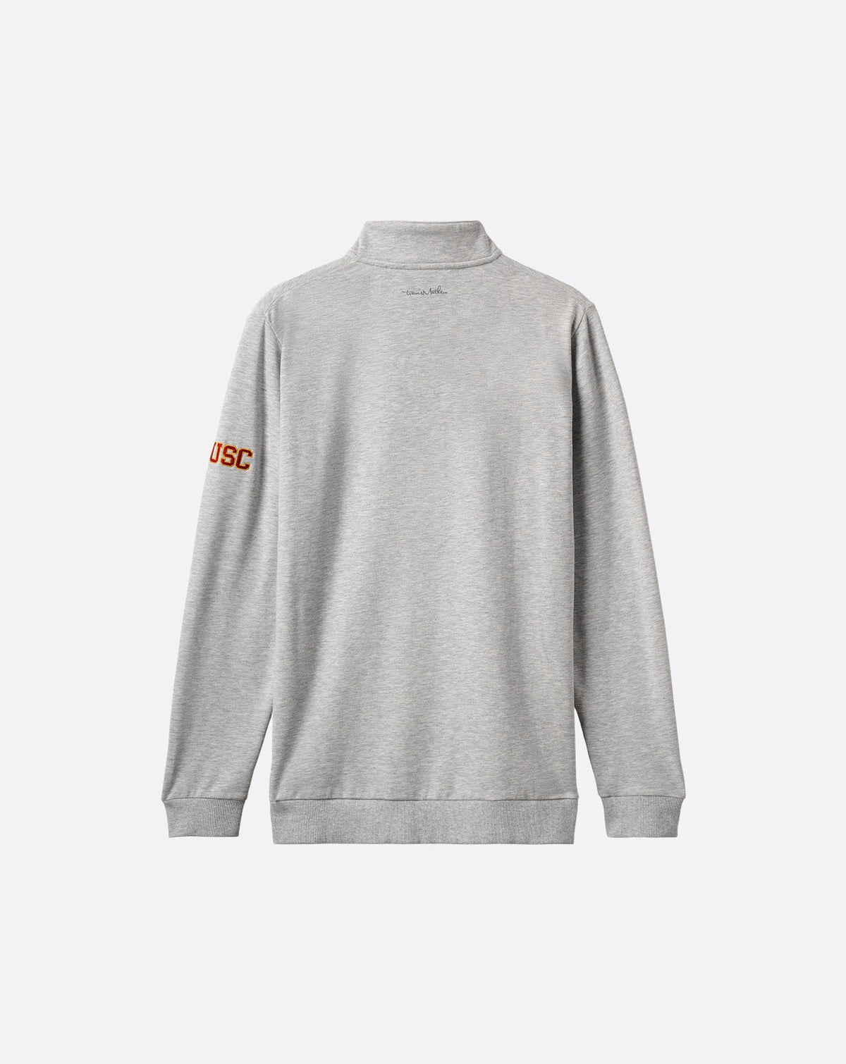 USC Cloud Quarter Zip 2.0 Heather Light Grey | Travis Mathew Sale