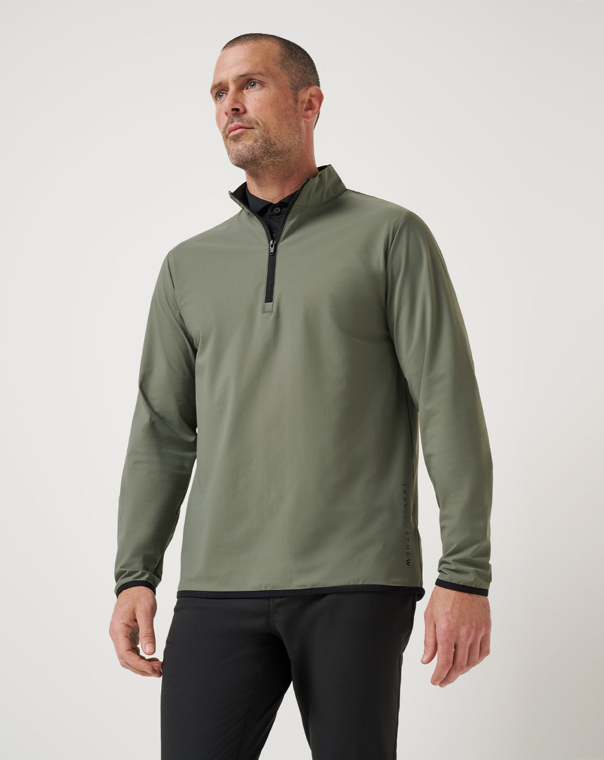 Jeep Tour Quarter Zip Dark Olive | Travis Mathew Customer Favorite