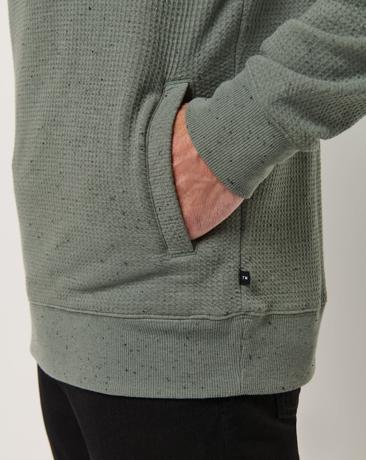 Cloud Waffle Hoodie Dark Olive | Travis Mathew Featured