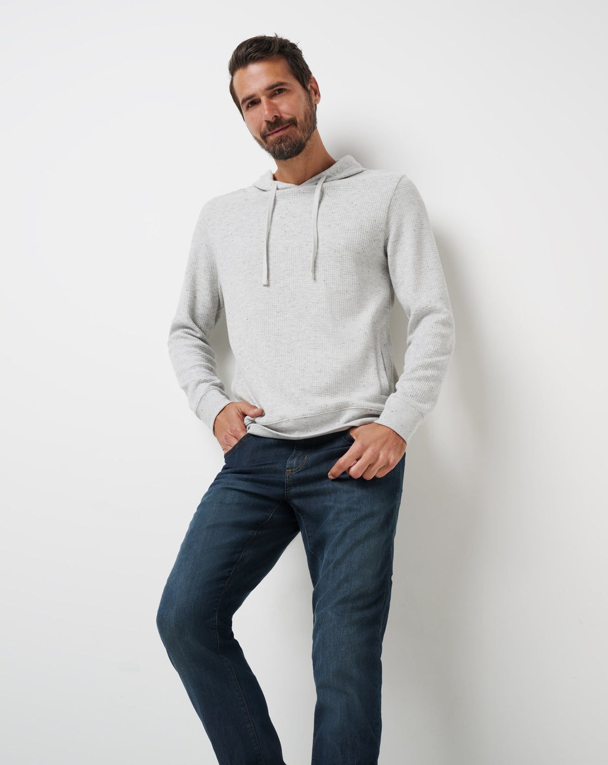 Cloud Waffle Hoodie Light Grey | Travis Mathew Great Value