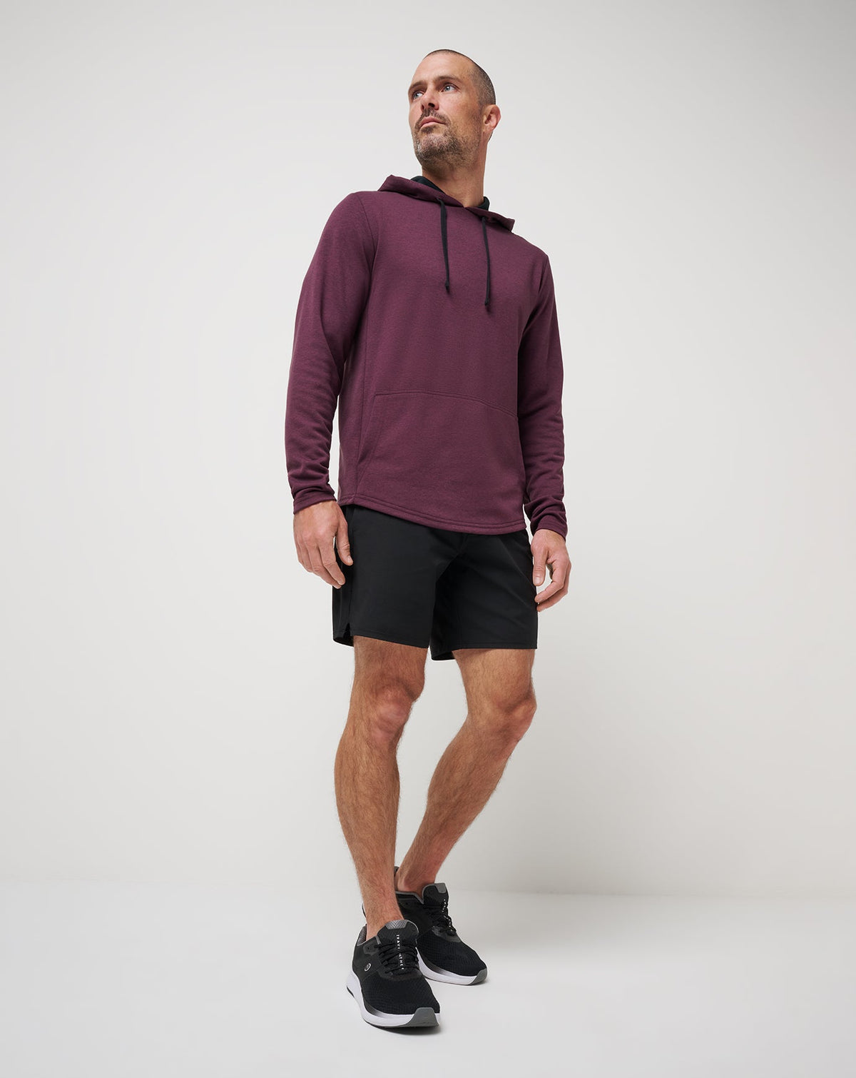 Upgraded Tech Hoodie Heather Mauve Wine | Travis Mathew Exclusive