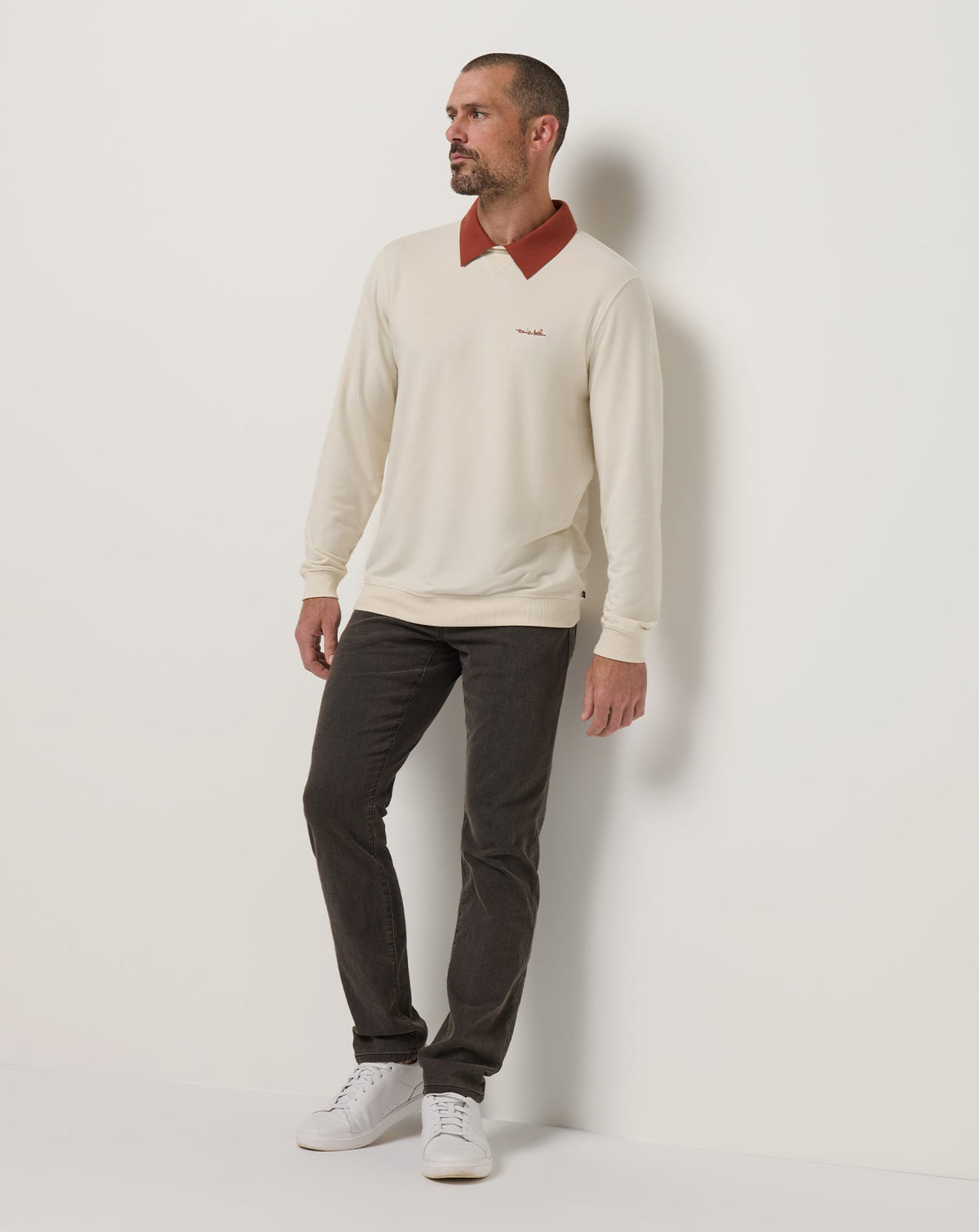 Amenities Collar Crew Birch | Travis Mathew Recommended