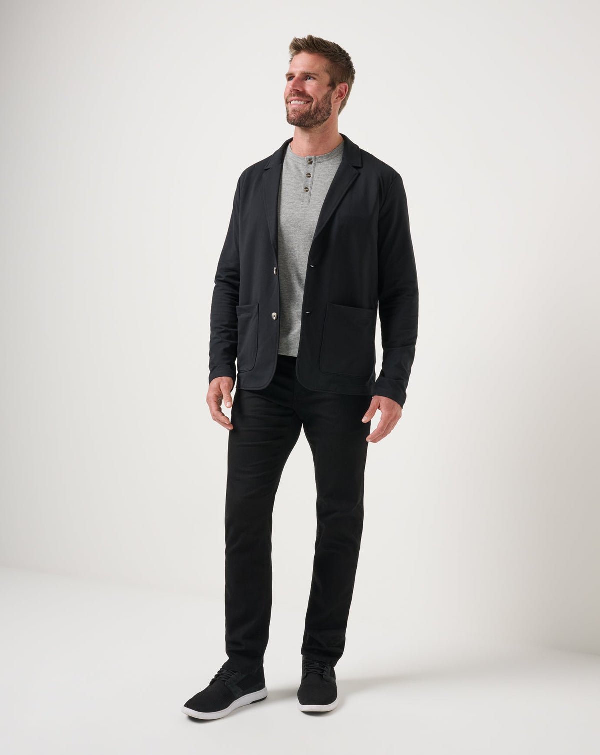 Stretchknit Blazer Black | Travis Mathew Best Seller
