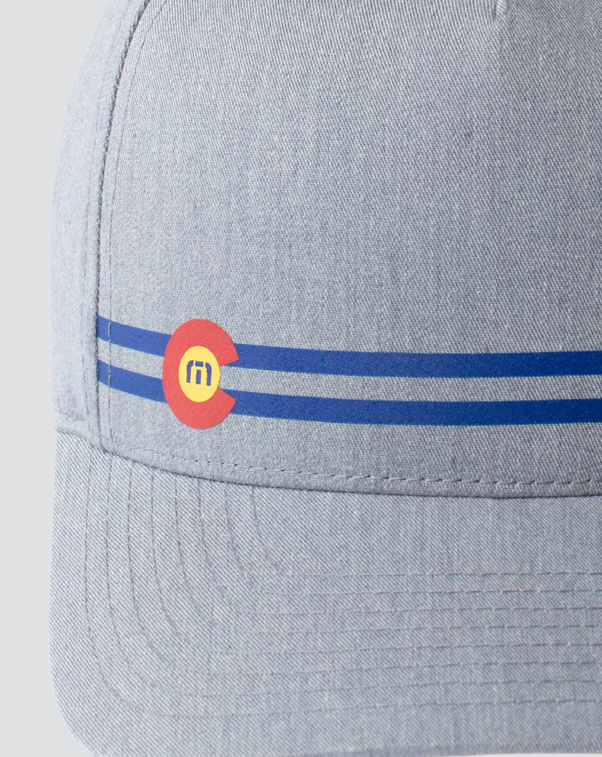 Side Cut Snapback Hat Heather Grey | Travis Mathew New