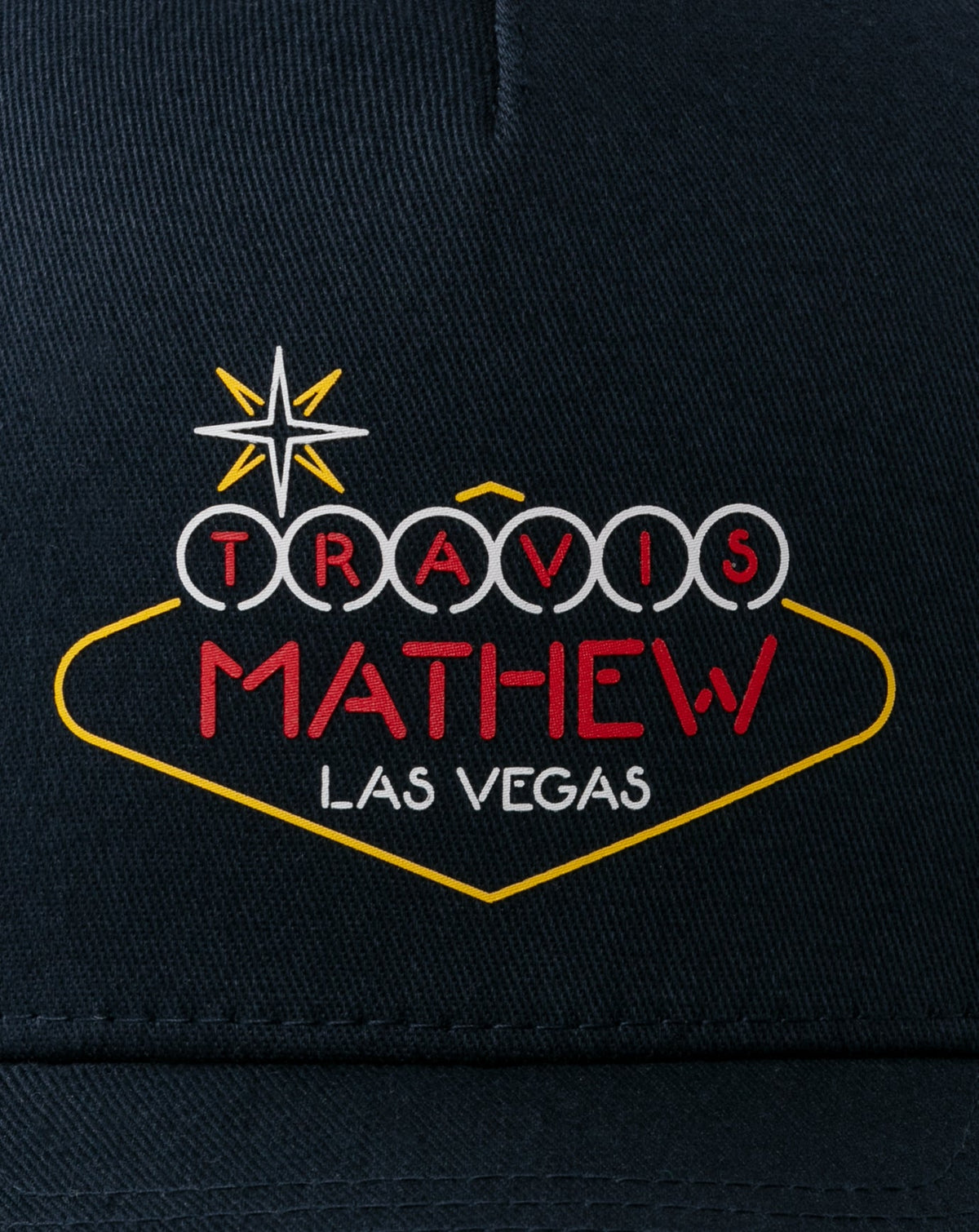 Neon Magic Snapback Hat Dark Blue | Travis Mathew Great Value