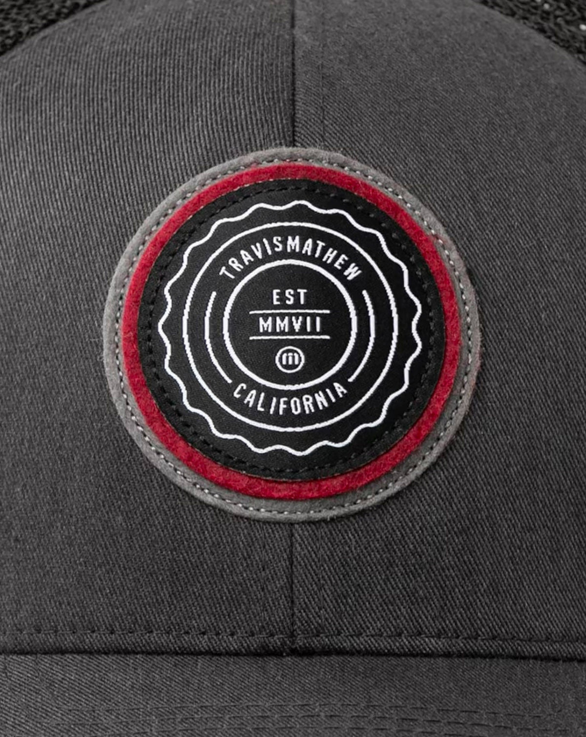 The Patch Snapback Hat Heather Grey Pinstripe | Travis Mathew Hot Sale