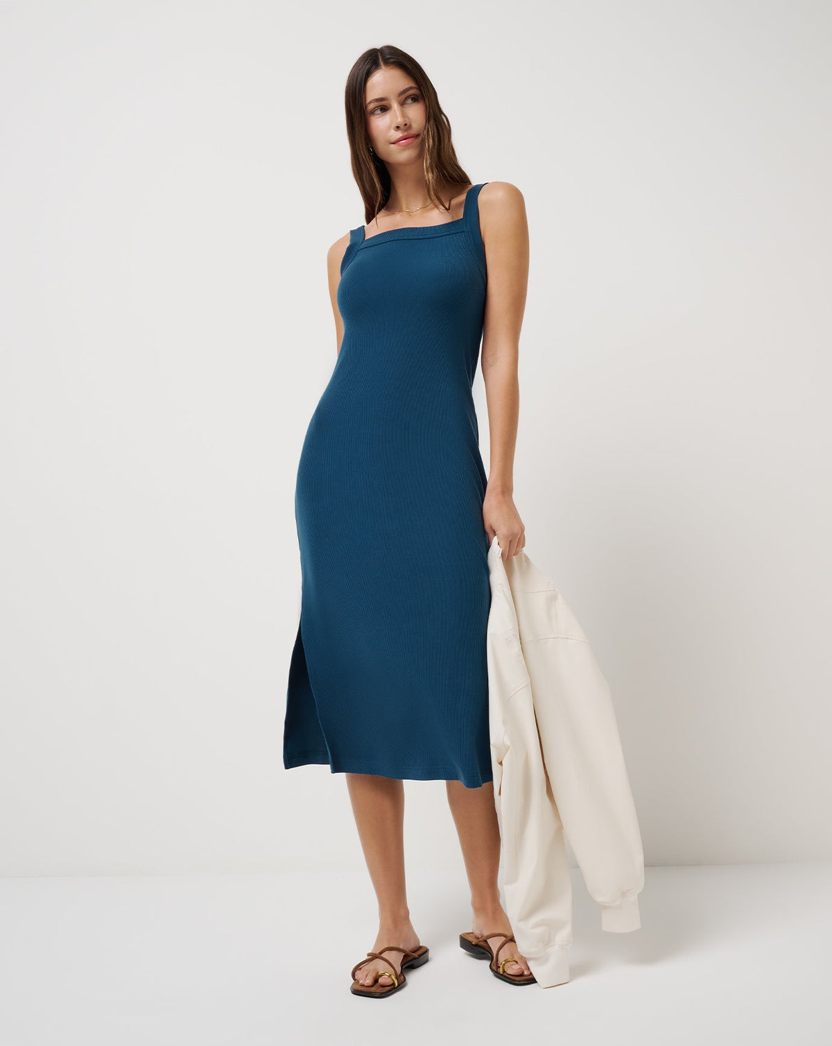 Pinot Cloud Midi Dress Poseidon | Travis Mathew Quality