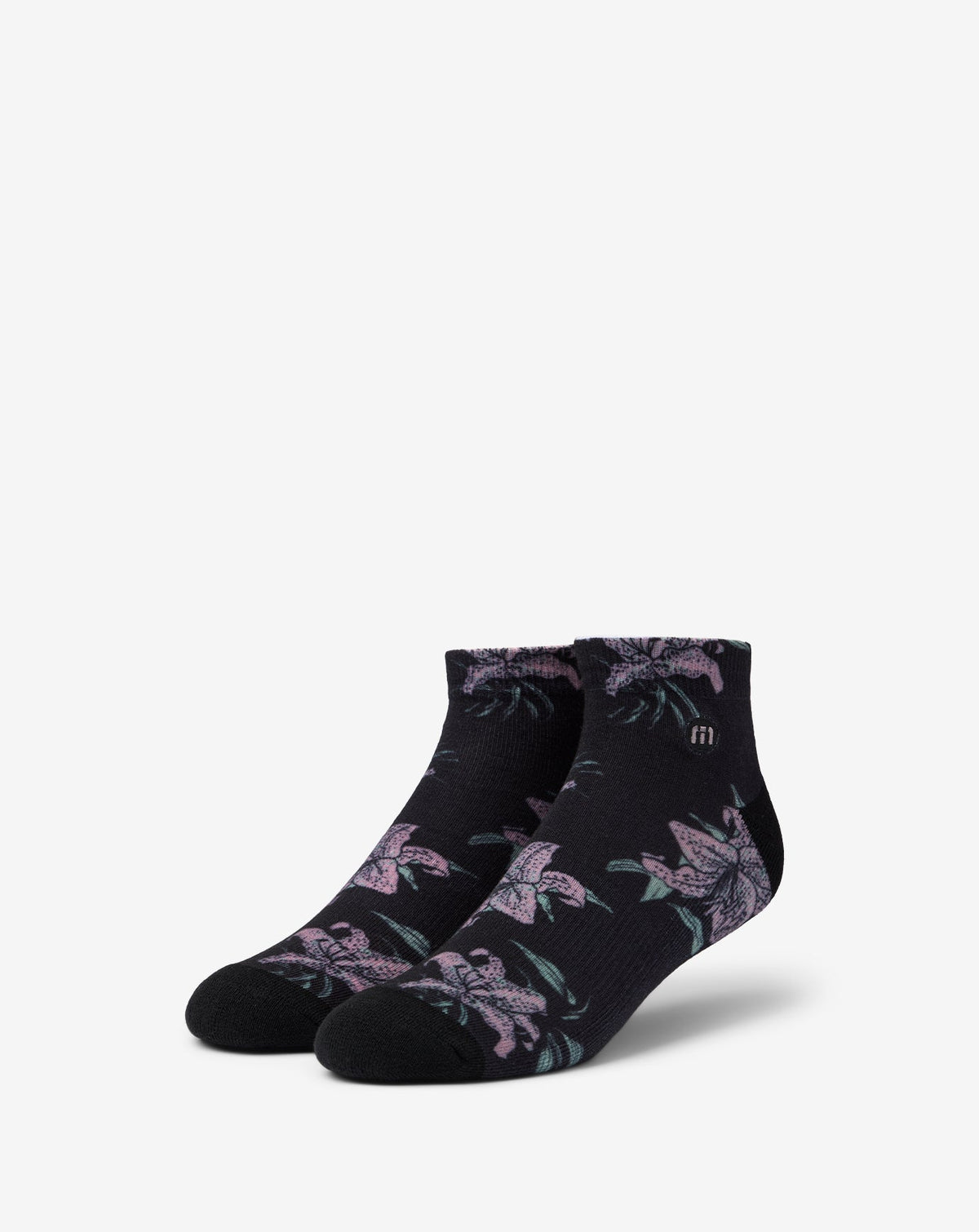 Paradise Peak Ankle Sock Black | Travis Mathew Everyday