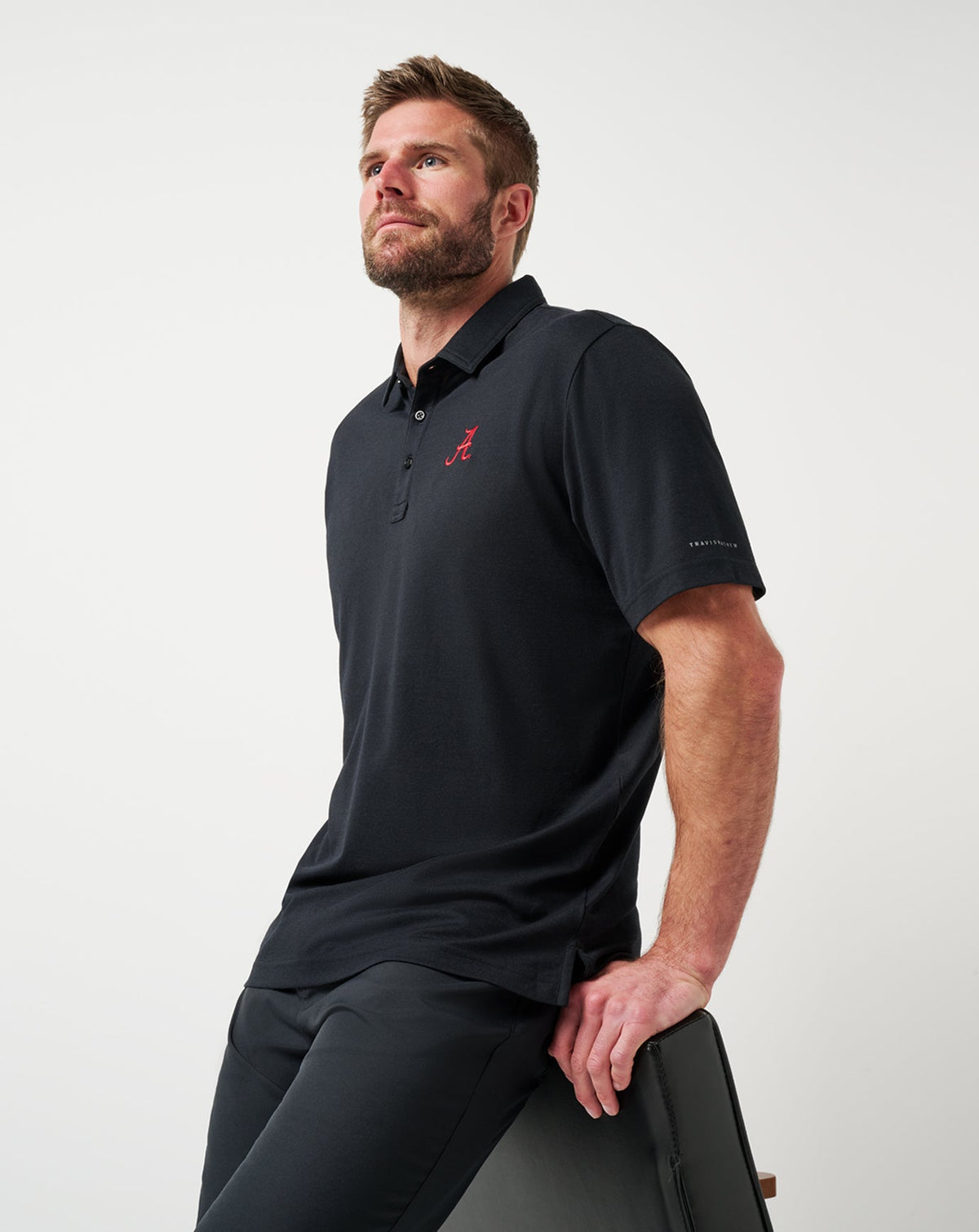 Alabama School Pride Polo Black | Travis Mathew Everyday