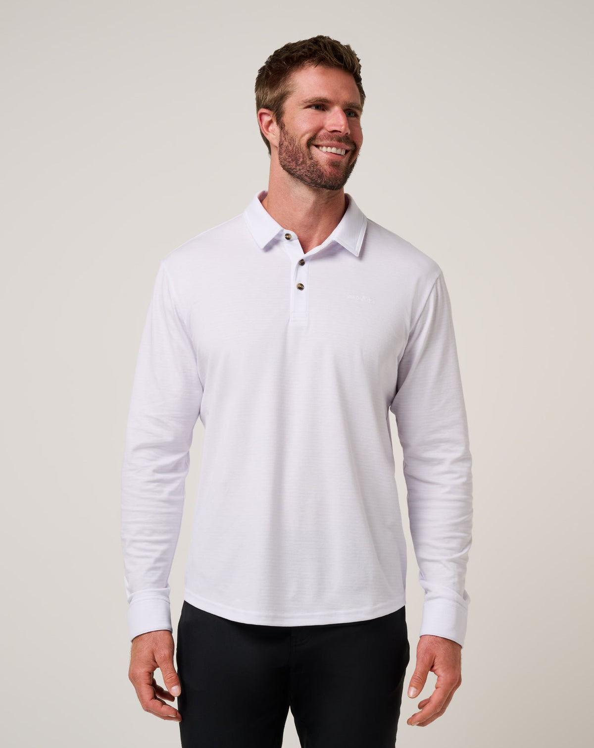 The Zinna 2.0 Long Sleeve Polo White | Travis Mathew Hot Sale