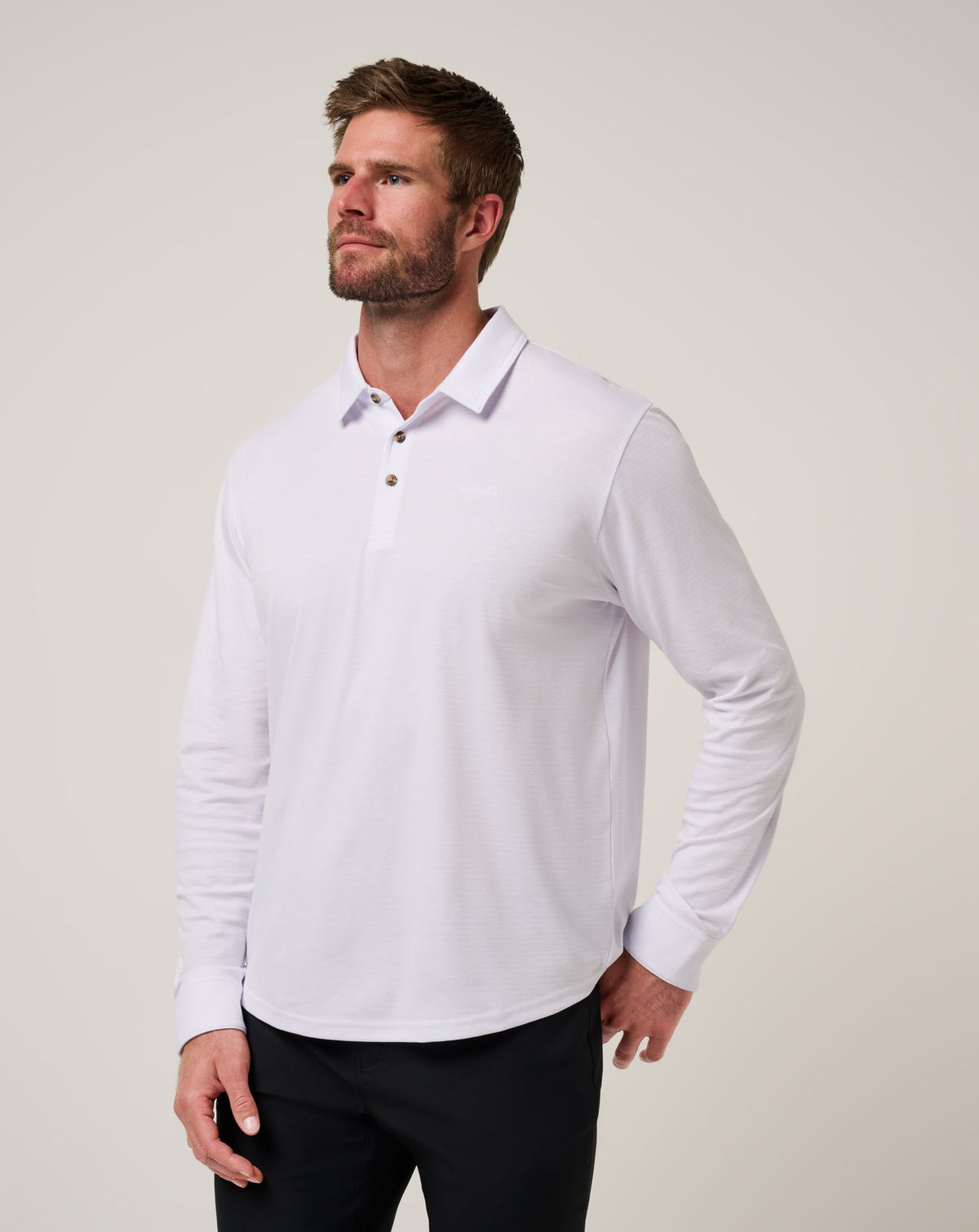 The Zinna 2.0 Long Sleeve Polo White | Travis Mathew Hot Sale