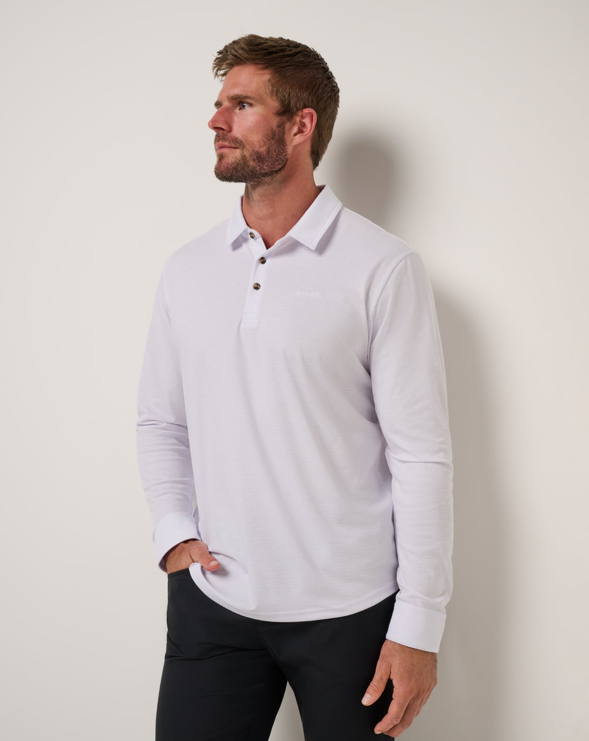 The Zinna 2.0 Long Sleeve Polo White | Travis Mathew Hot Sale