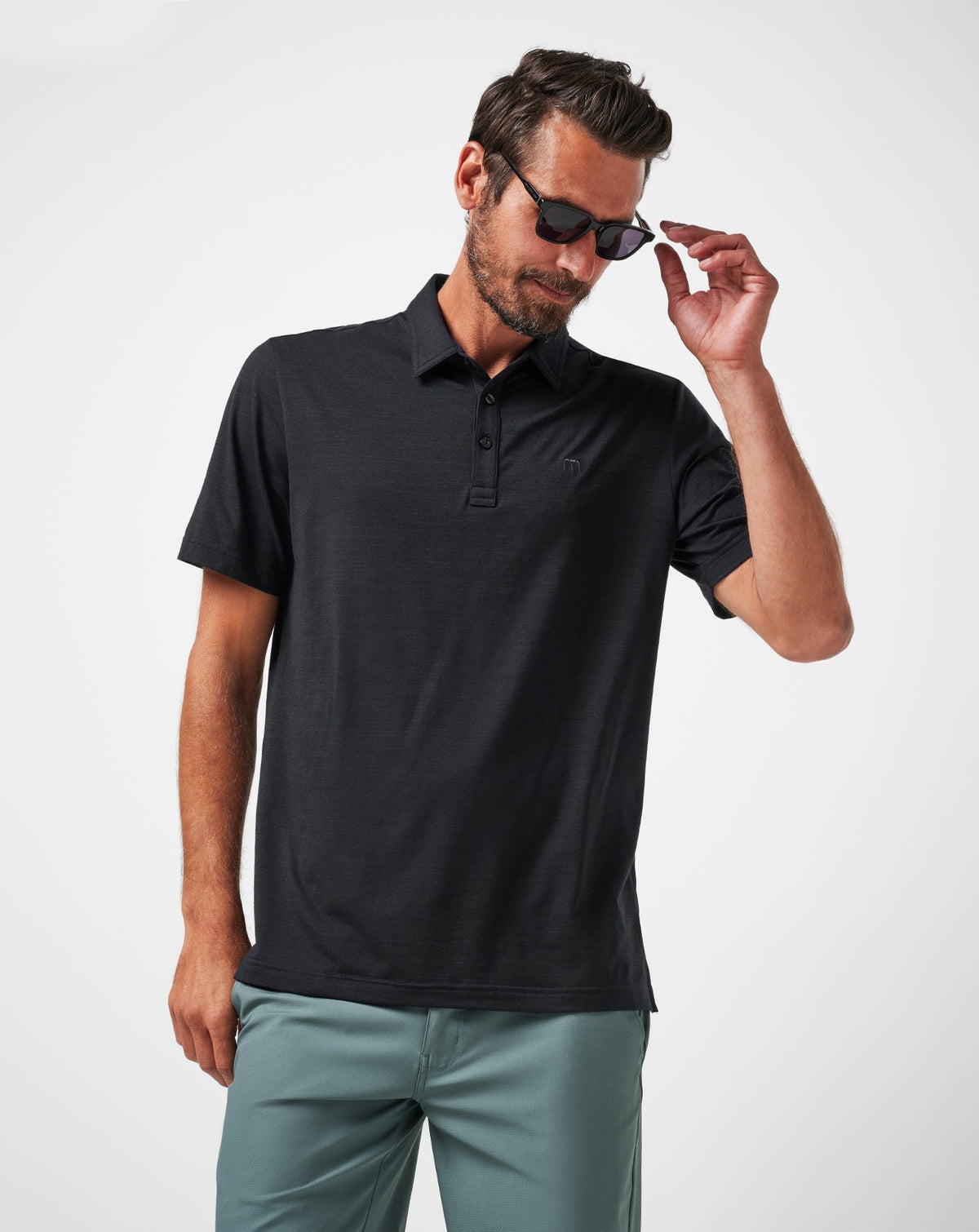 The Heater Polo Black | Travis Mathew Sale