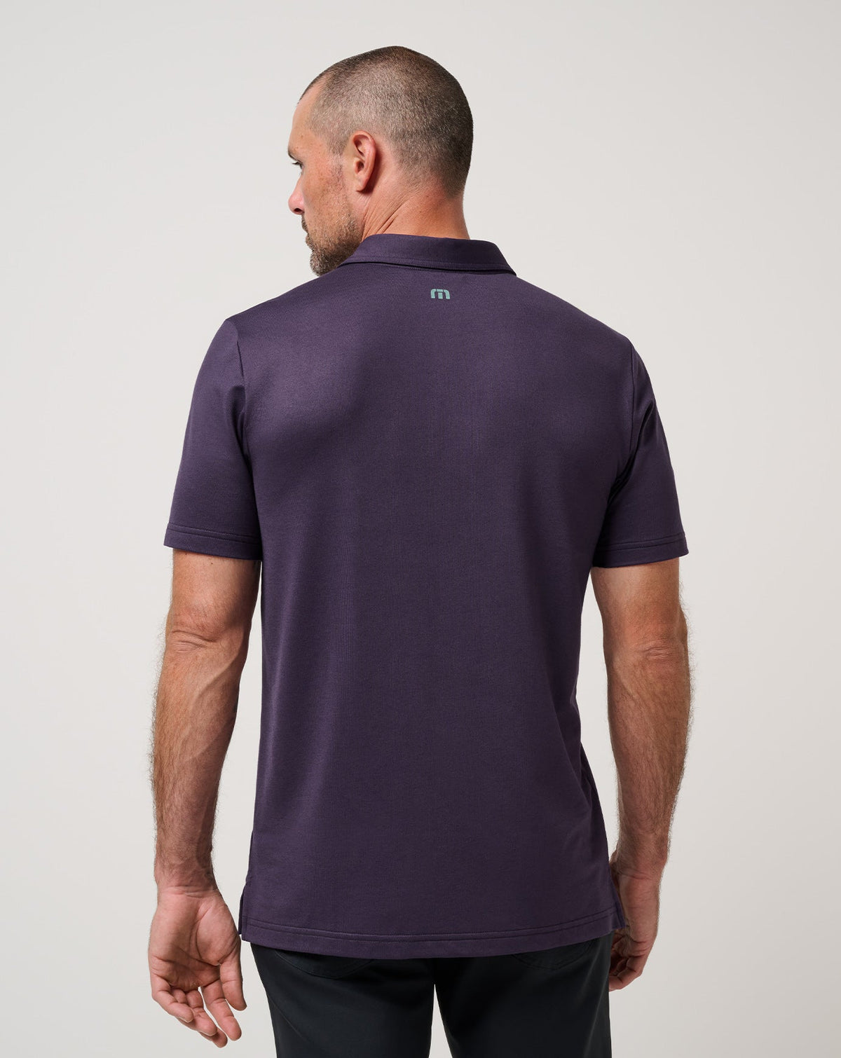 Featherweight Chest Stripe Polo Purple Velvet | Travis Mathew Smart Buy