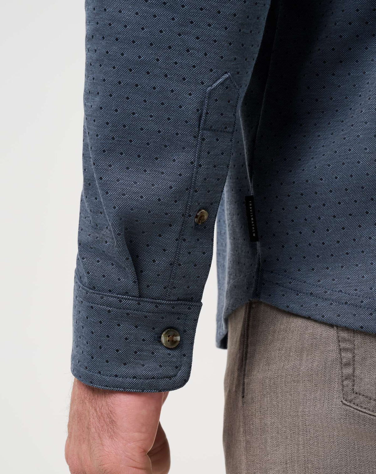 Handsome Town Long Sleeve Polo Navy | Travis Mathew Signature