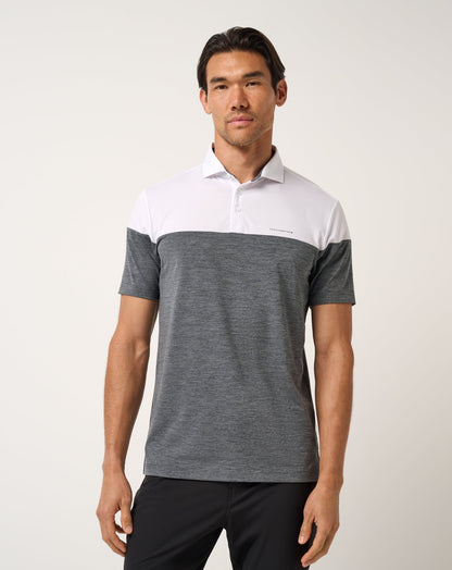 Heater Pro Color Block Polo White | Travis Mathew Best Price