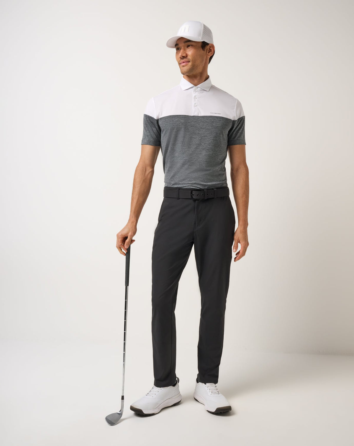 Heater Pro Color Block Polo White | Travis Mathew Best Price