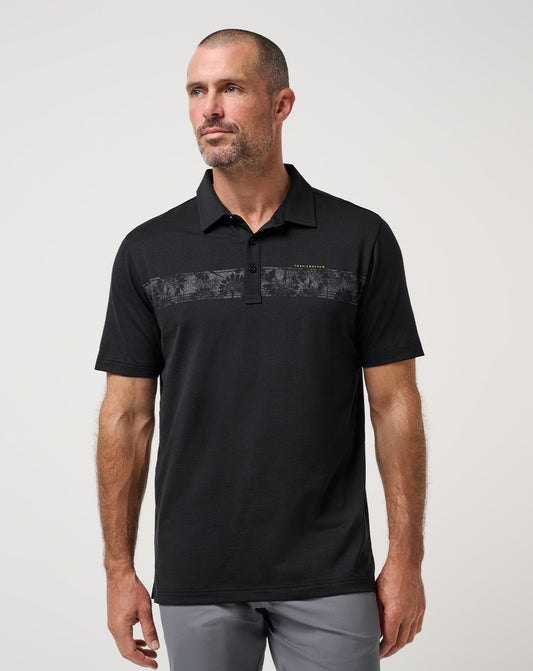 Performance Jersey Flight Polo Black | Travis Mathew Trusted