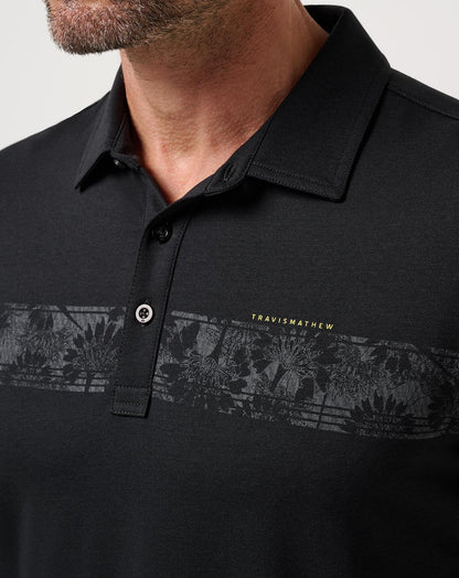 Performance Jersey Flight Polo Black | Travis Mathew Trusted
