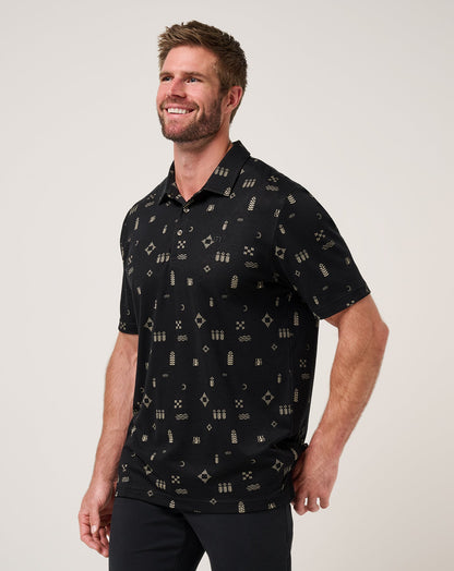 Weather Patterns Polo Black | Travis Mathew Everyday