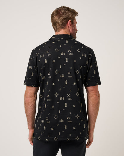 Weather Patterns Polo Black | Travis Mathew Everyday