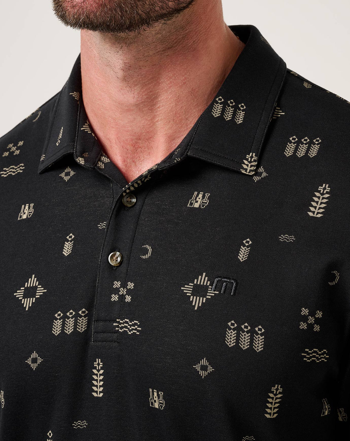 Weather Patterns Polo Black | Travis Mathew Everyday