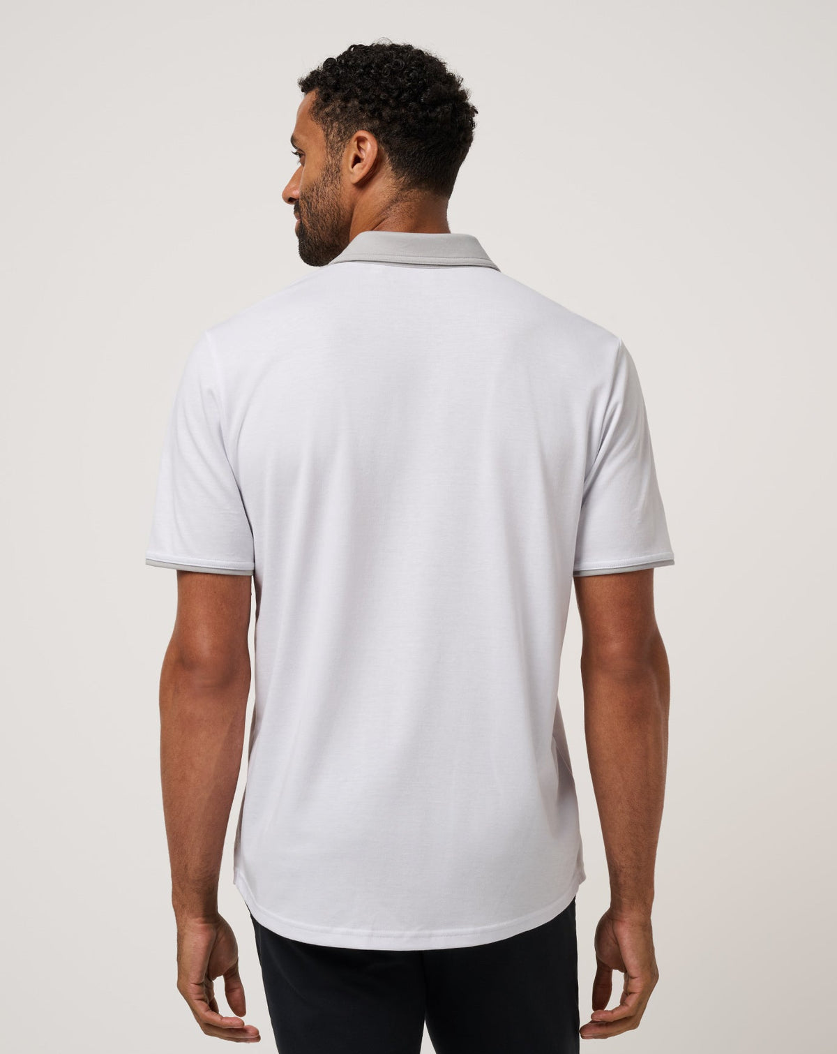All Day Social Club Polo White | Travis Mathew Featured