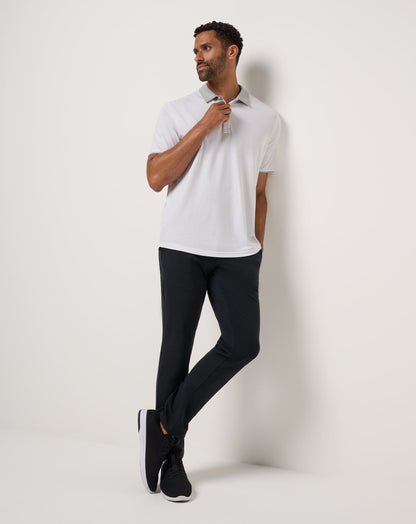 All Day Social Club Polo White | Travis Mathew Featured