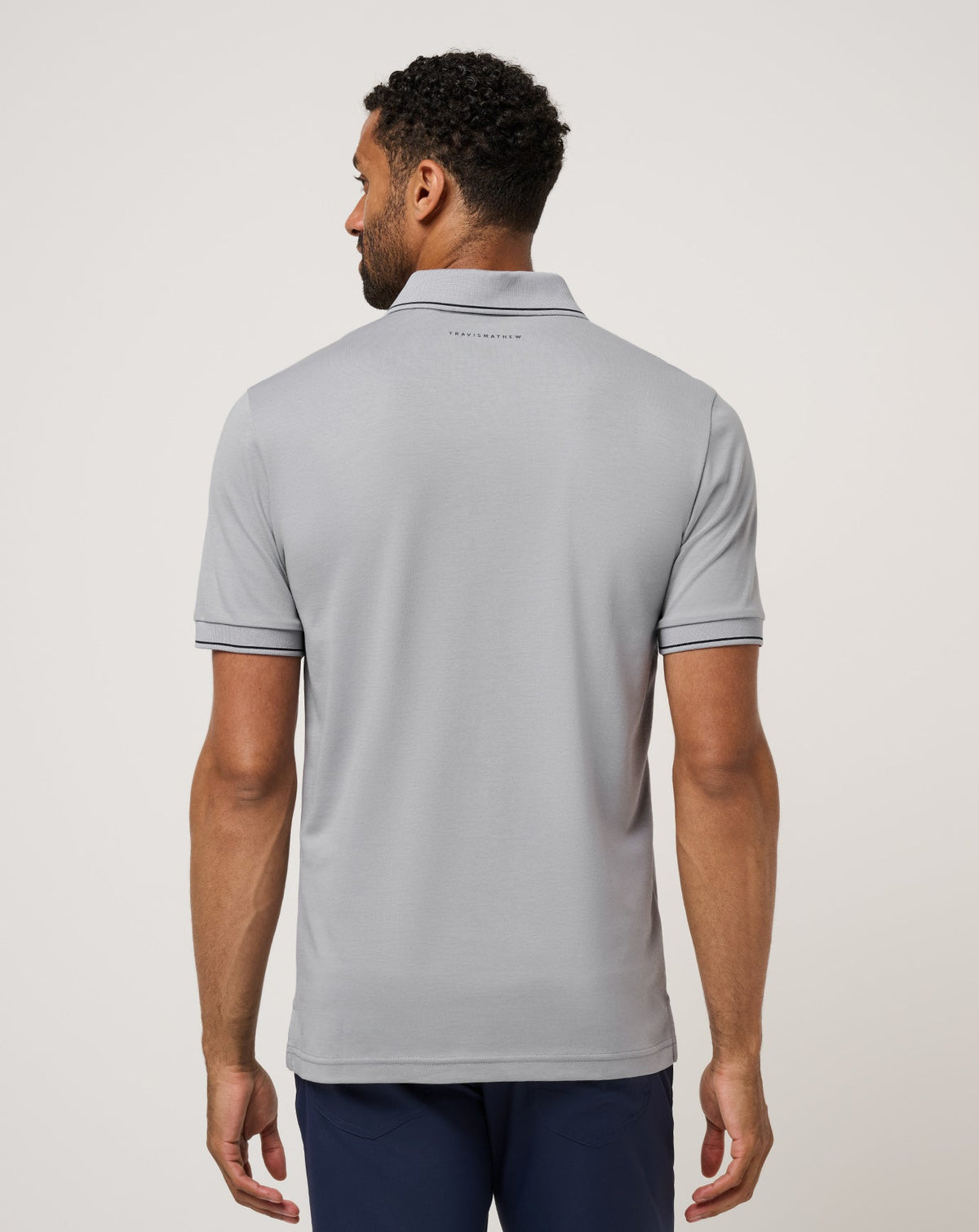 Happier Hour Polo Light Grey | Travis Mathew Signature