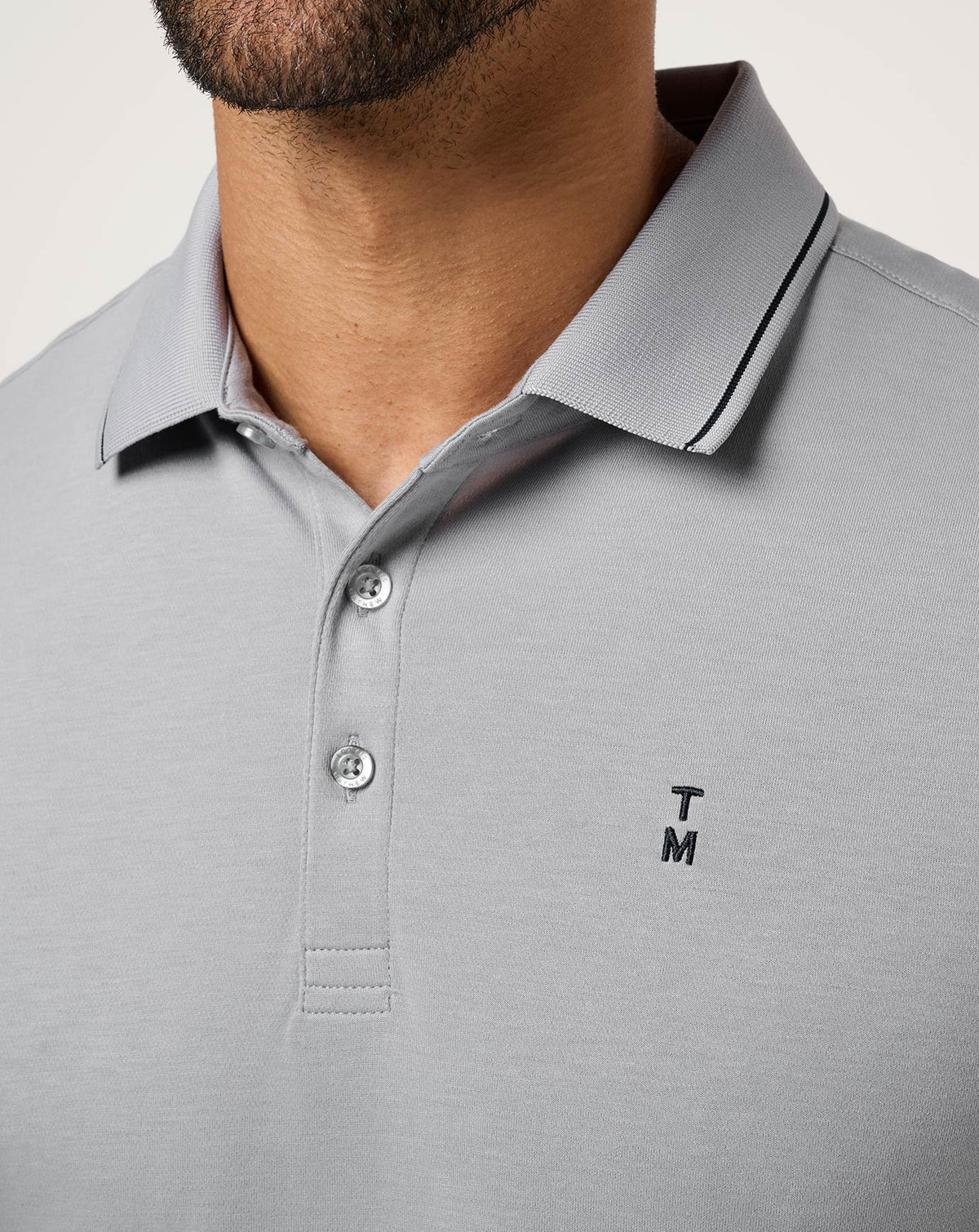 Happier Hour Polo Light Grey | Travis Mathew Signature