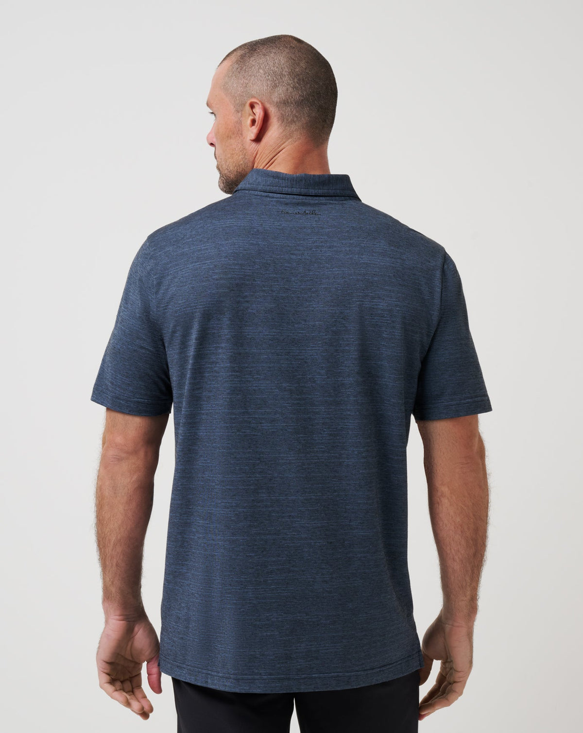 The Heater Polo Vintage Indigo/Black | Travis Mathew Signature