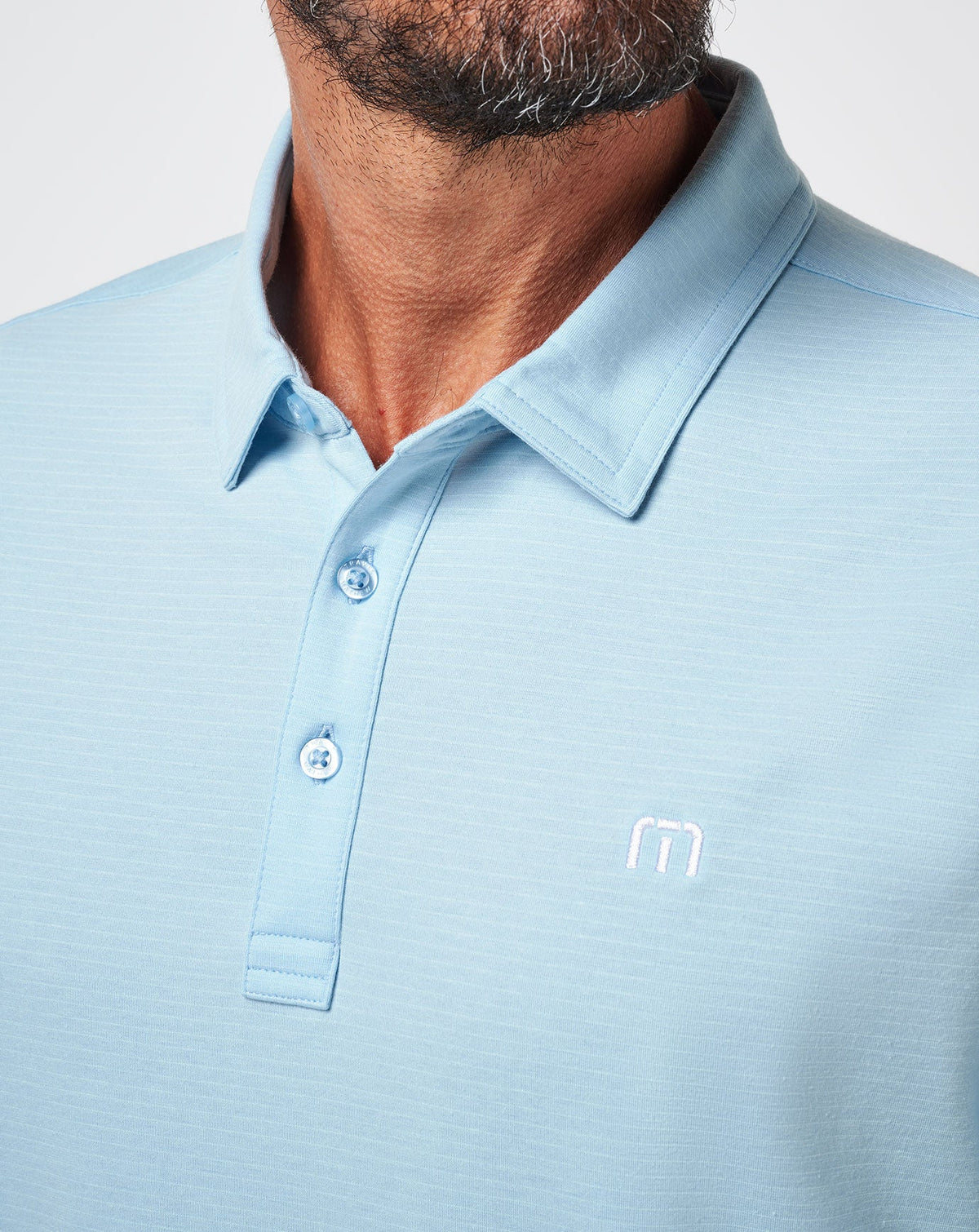 The Heater Polo Heather Dream Blue | Travis Mathew Trusted