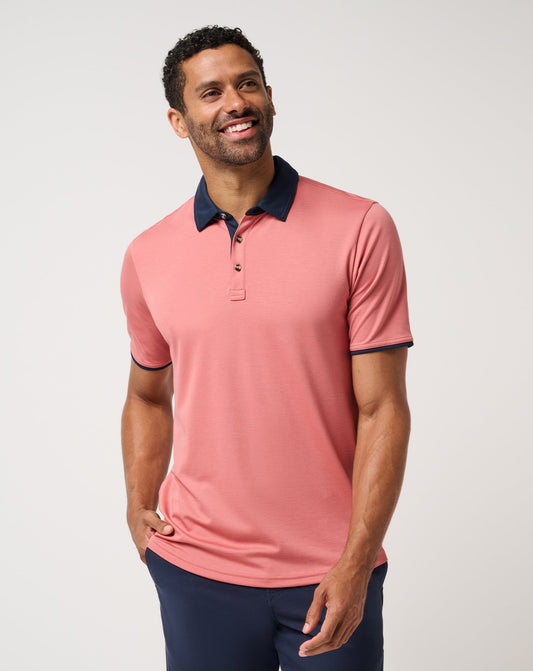 All Day Social Club Polo Brick Dust | Travis Mathew Signature