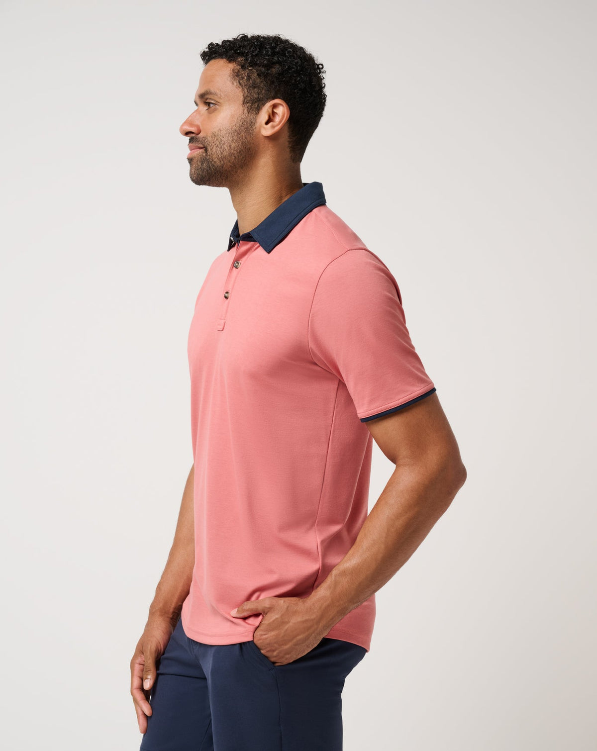 All Day Social Club Polo Brick Dust | Travis Mathew Signature