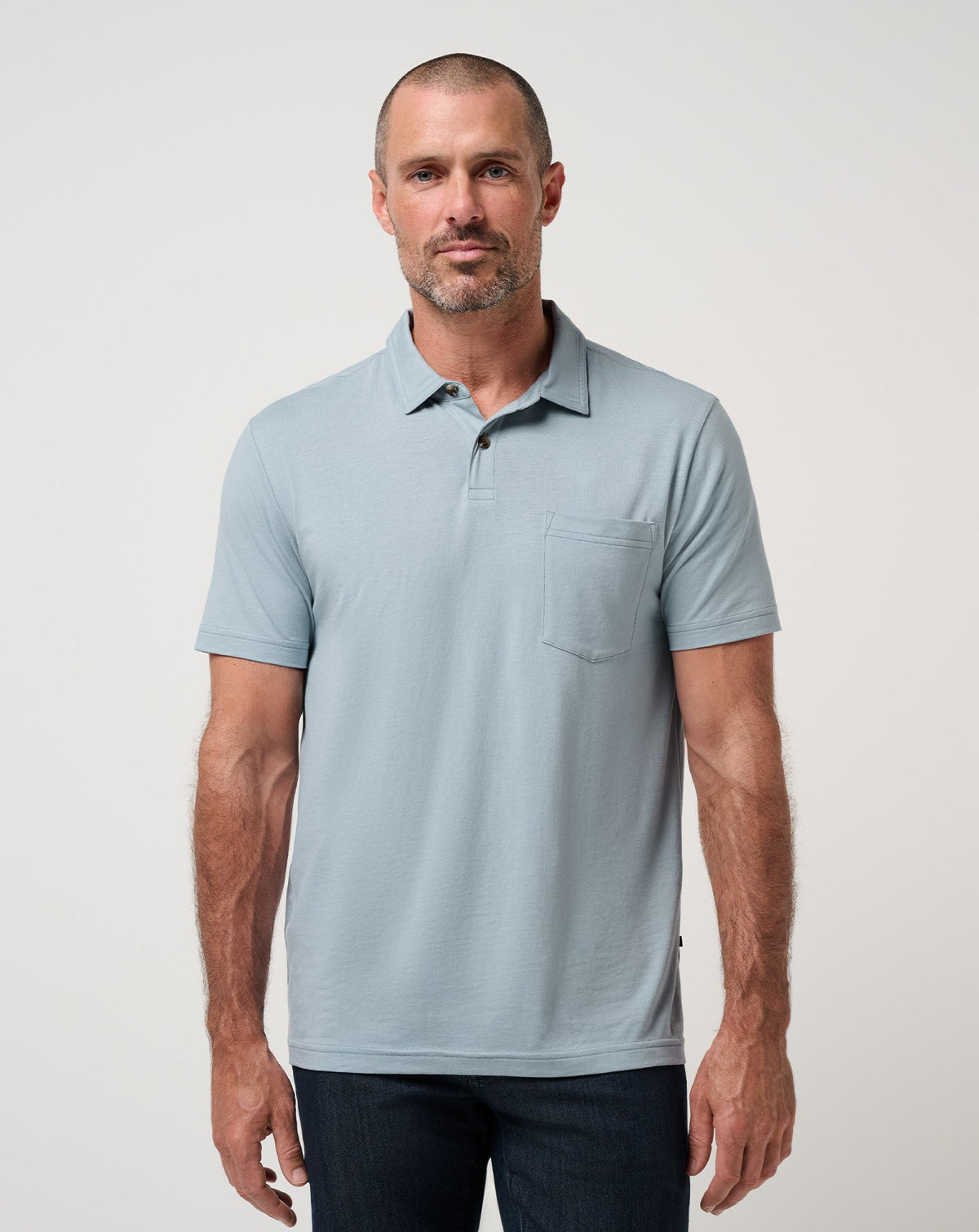 The Cloud Polo Ash Blue | Travis Mathew Hot Sale