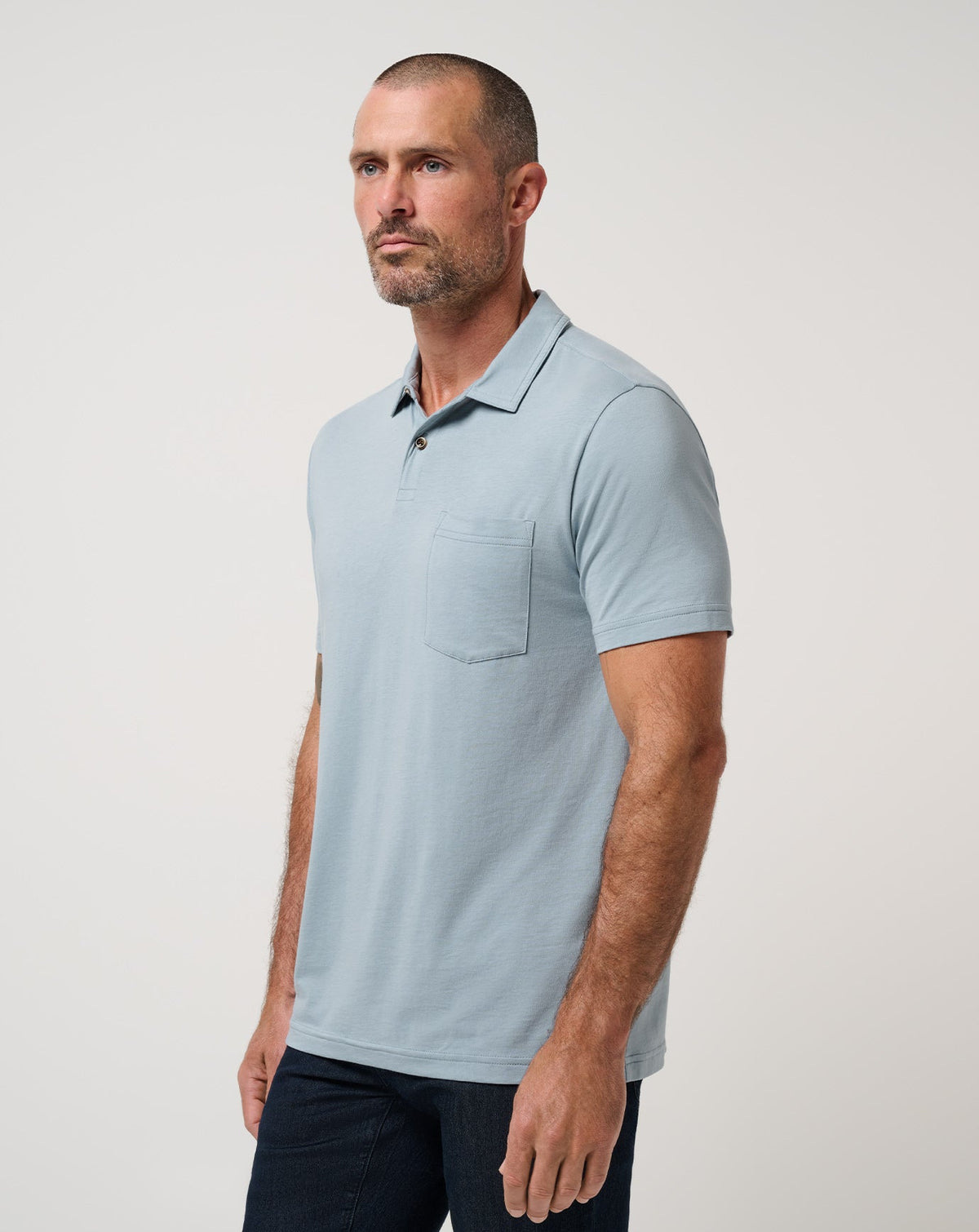 The Cloud Polo Ash Blue | Travis Mathew Hot Sale
