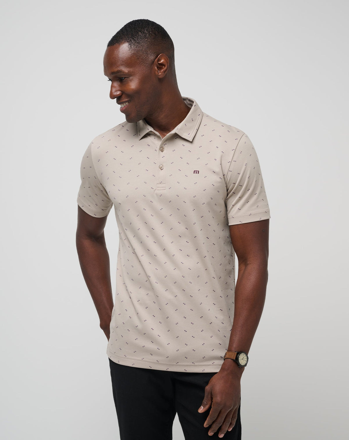 Canyon Hike Polo Oxford Tan | Travis Mathew Essential