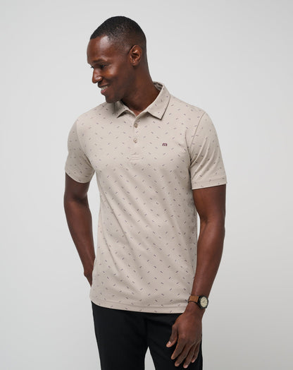 Canyon Hike Polo Oxford Tan | Travis Mathew Essential