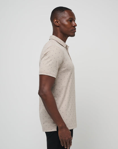 Canyon Hike Polo Oxford Tan | Travis Mathew Essential