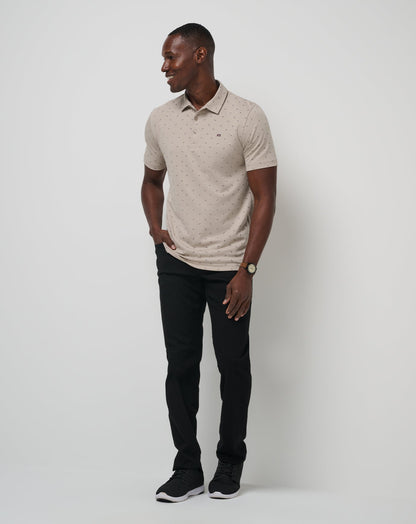 Canyon Hike Polo Oxford Tan | Travis Mathew Essential