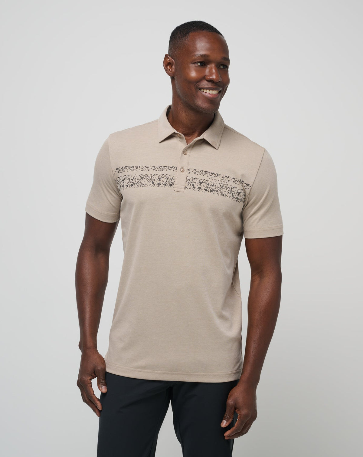 Deserted Cove Polo Oxford Tan | Travis Mathew Best Price