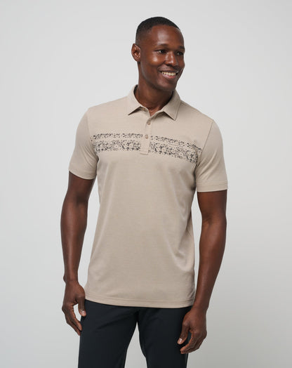 Deserted Cove Polo Oxford Tan | Travis Mathew Best Price